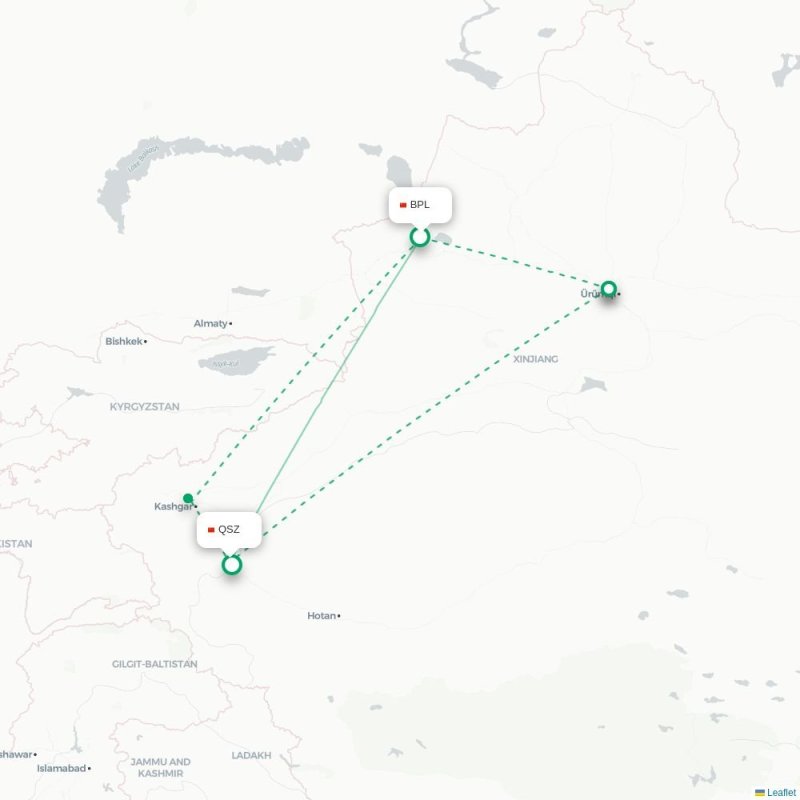 BPL - QSZ route map