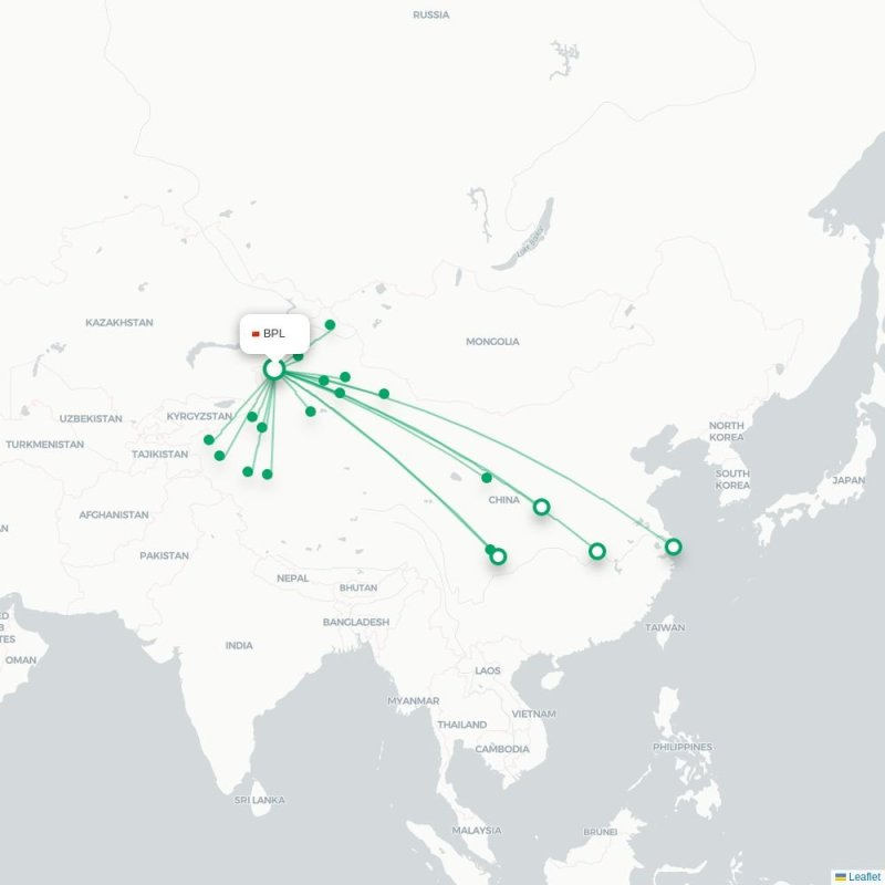 BPL - JBK route map