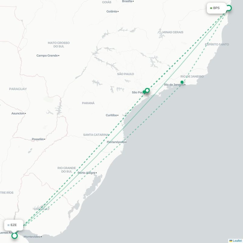 BPS - EZE route map
