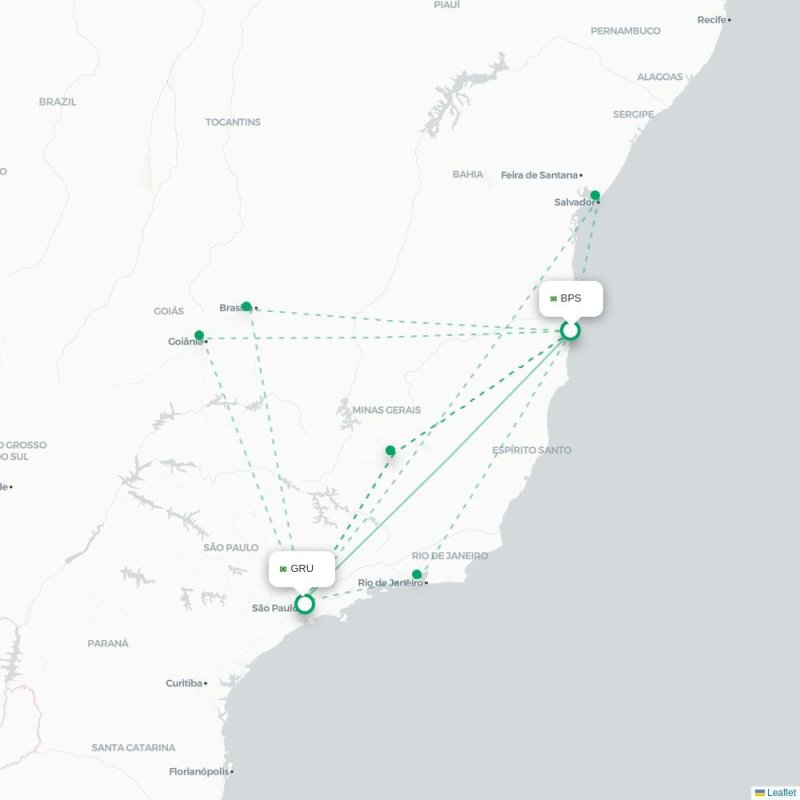 BPS - GRU route map