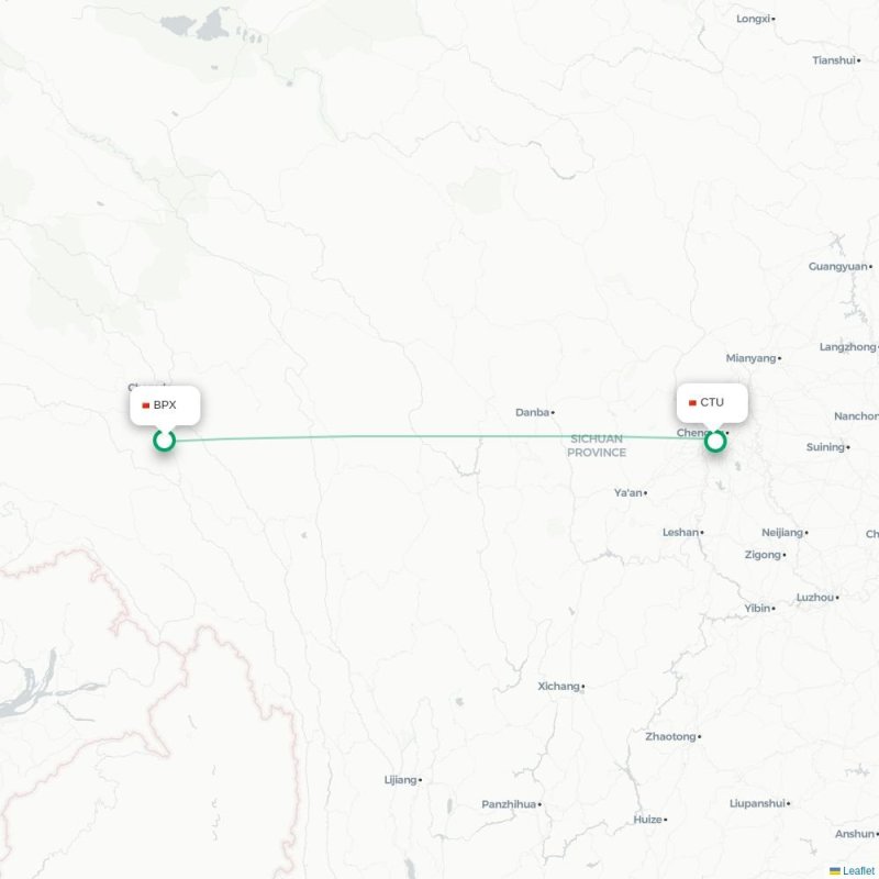 BPX - CTU route map