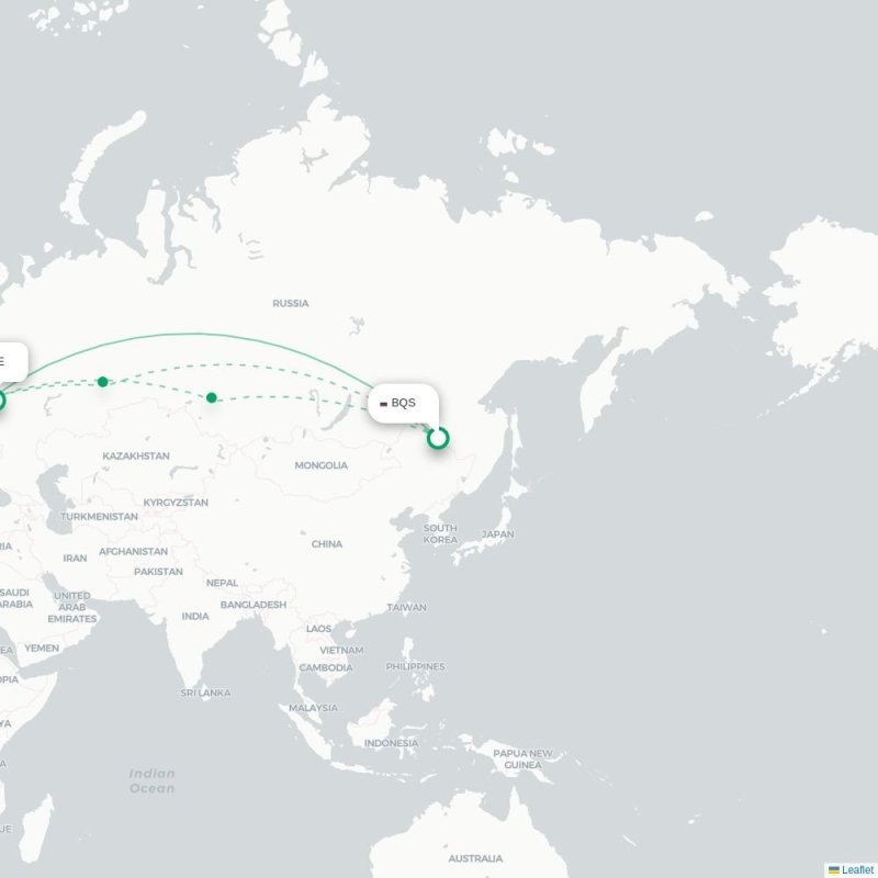 BQS - DME route map