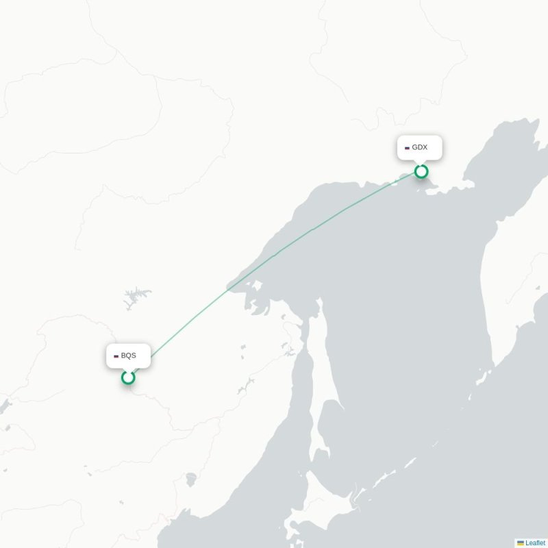 BQS - GDX route map
