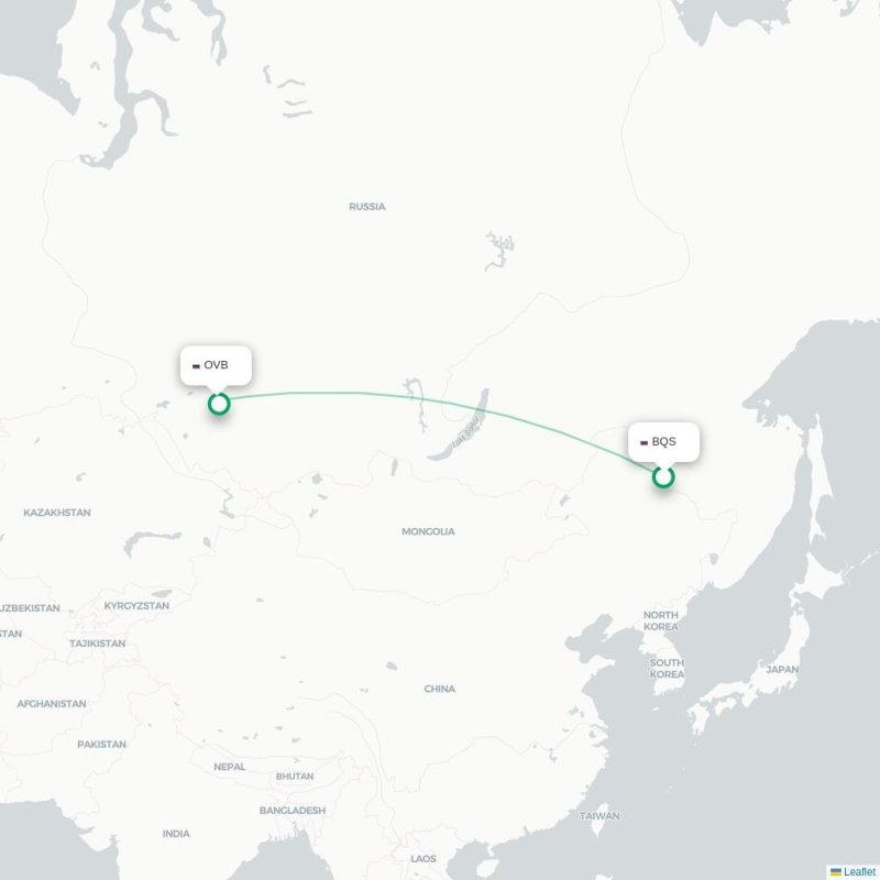 BQS - OVB route map