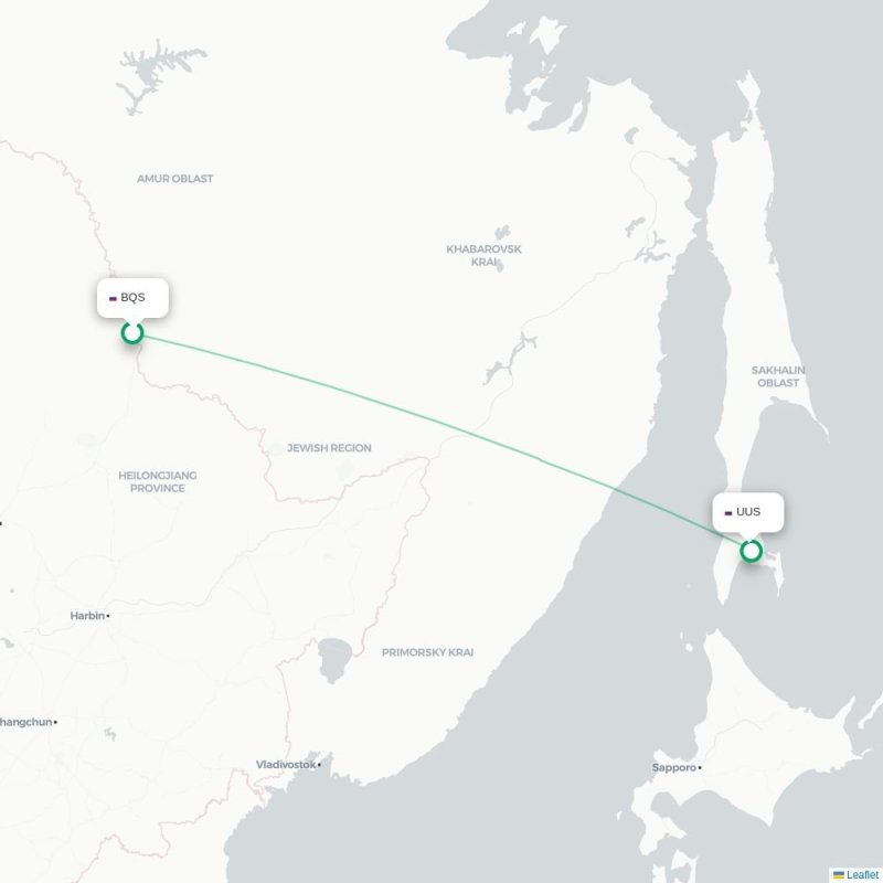 BQS - UUS route map