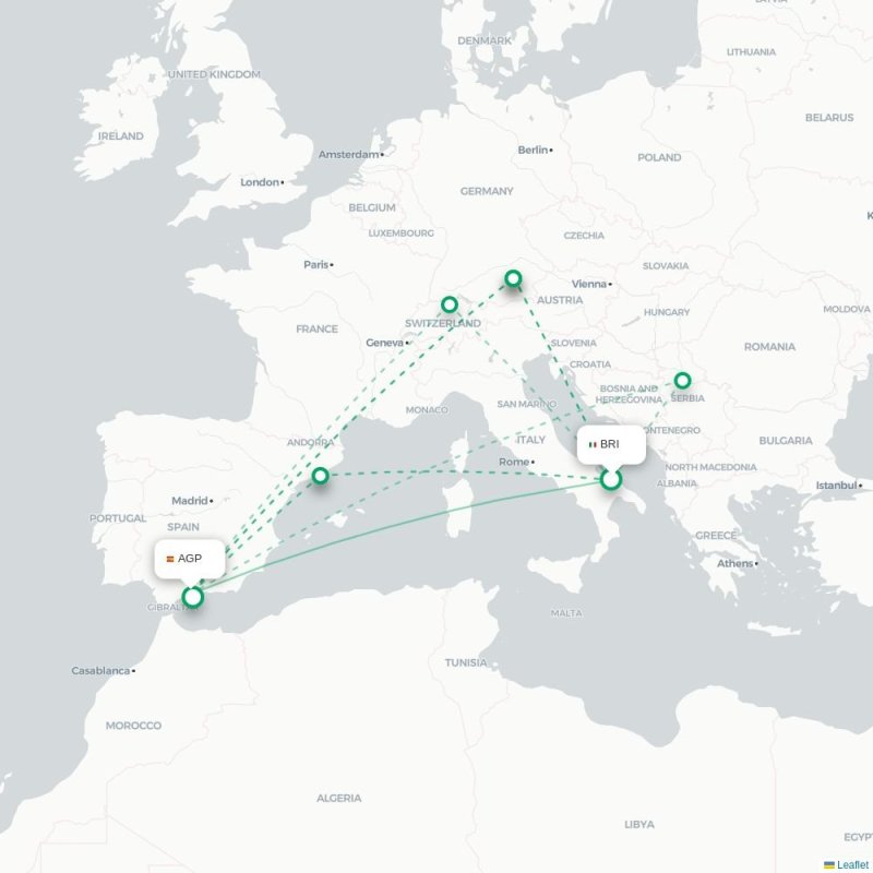 BRI - AGP route map