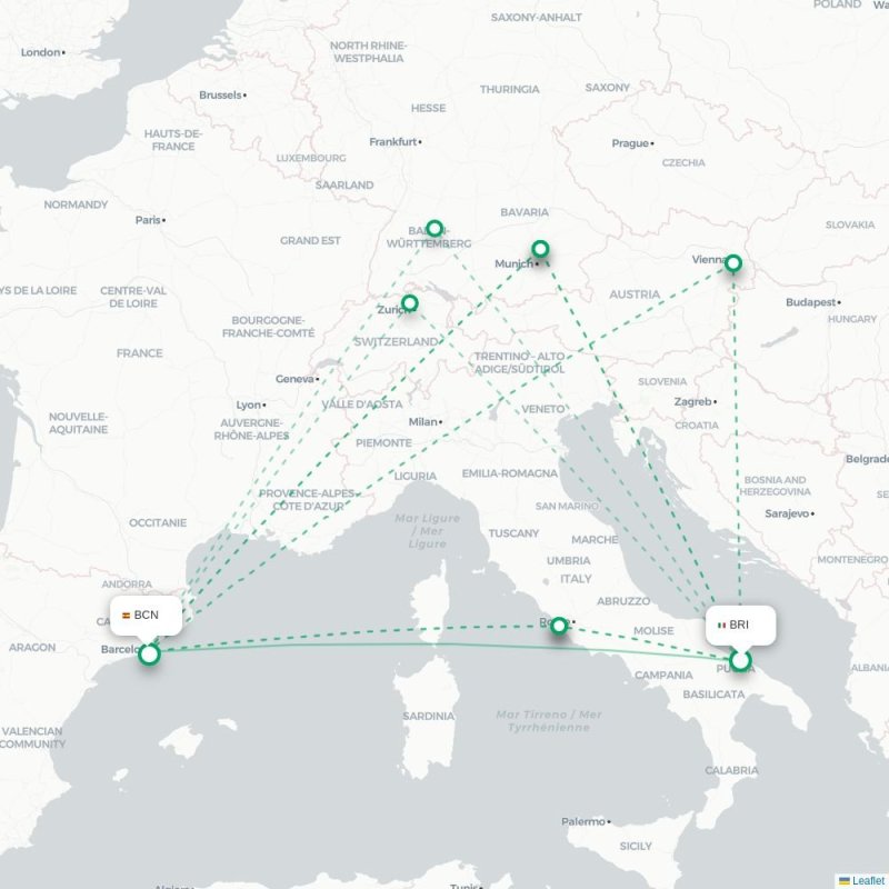 BRI - BCN route map