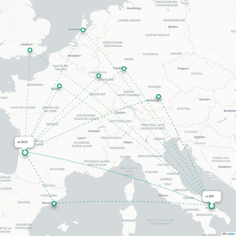 BRI - BOD route map