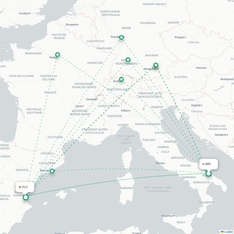 BRI - VLC route map
