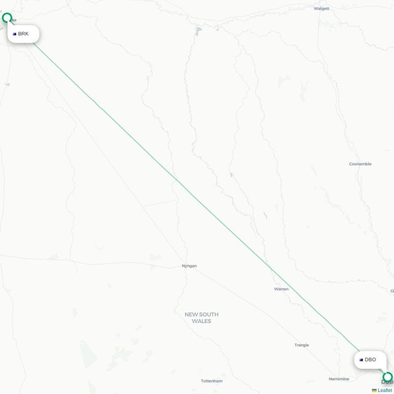 BRK - DBO route map