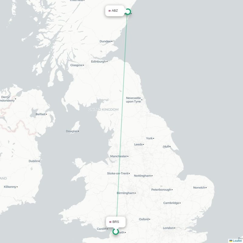 BRS - ABZ route map