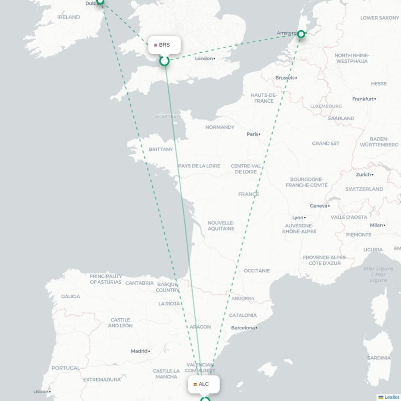 BRS - ALC route map