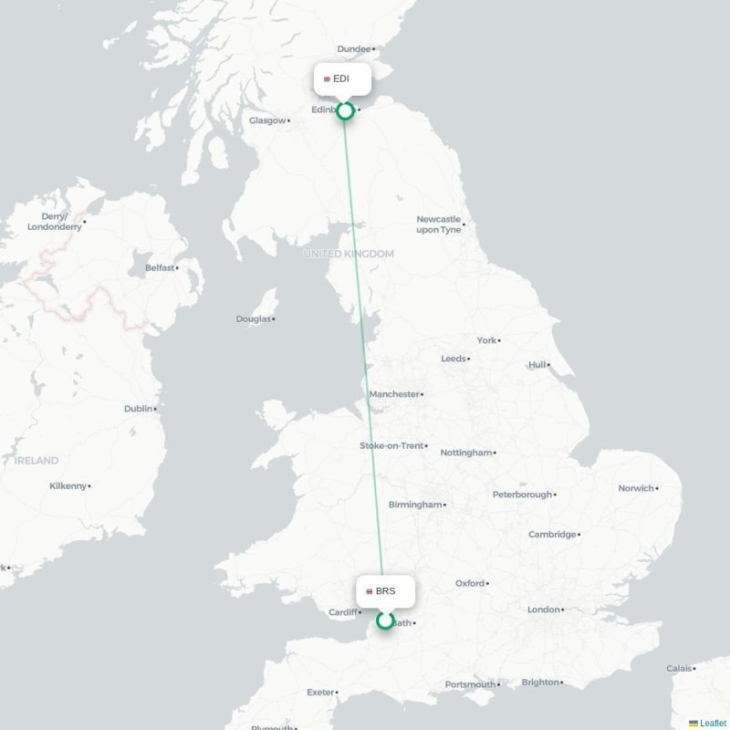 BRS - EDI route map