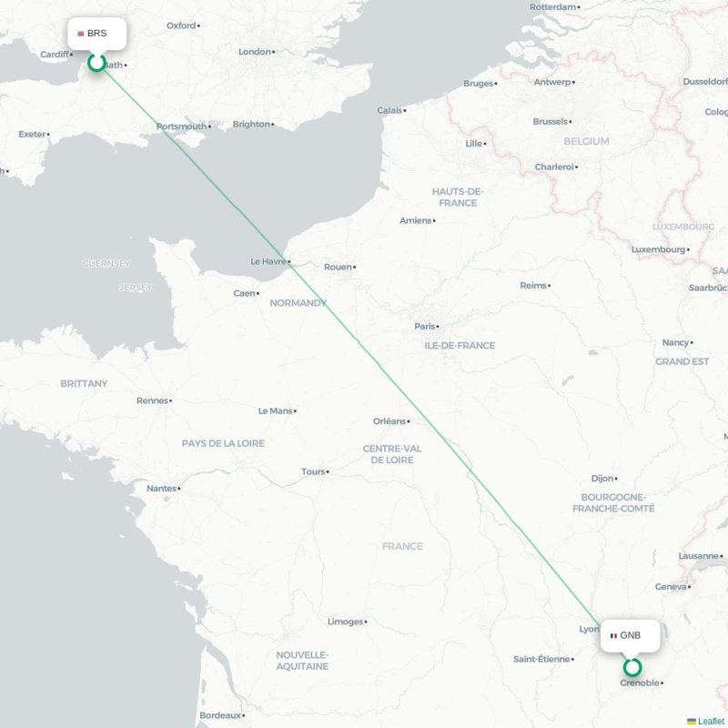 BRS - GNB route map