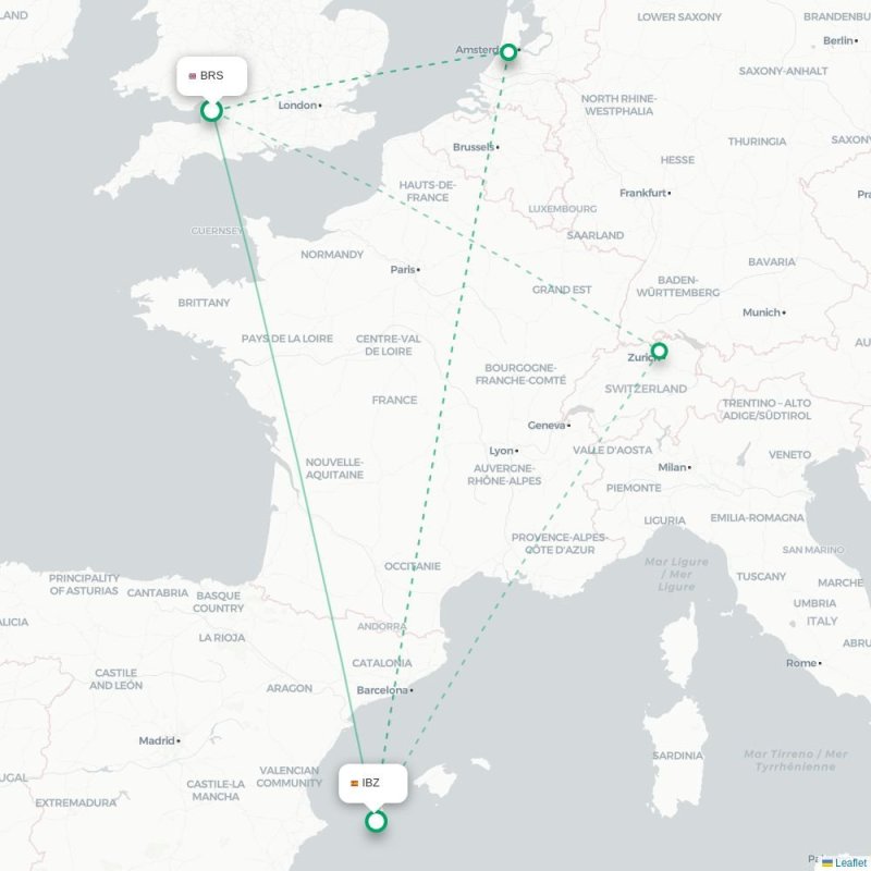 BRS - IBZ route map