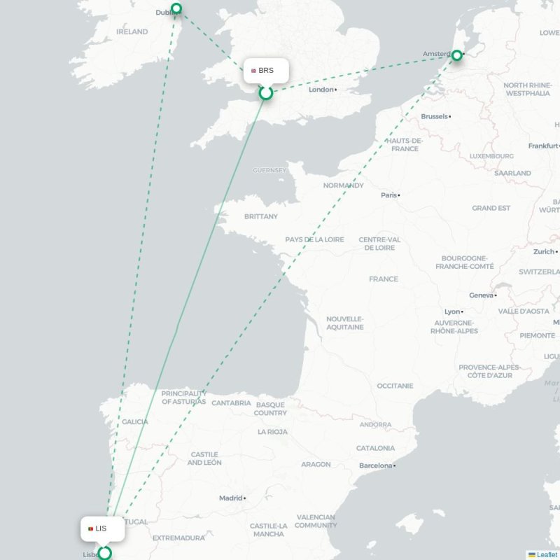 BRS - LIS route map