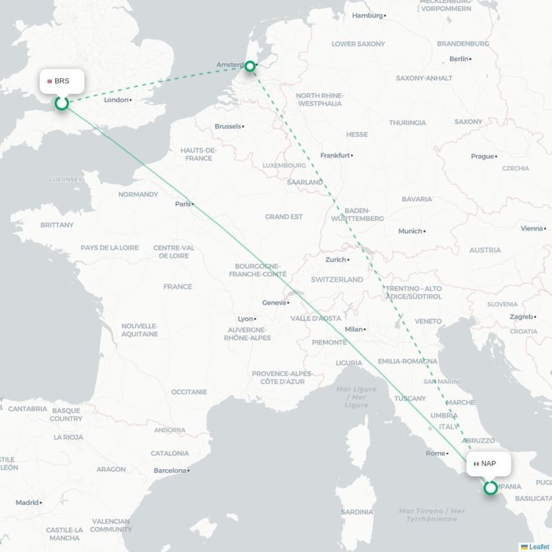 BRS - NAP route map