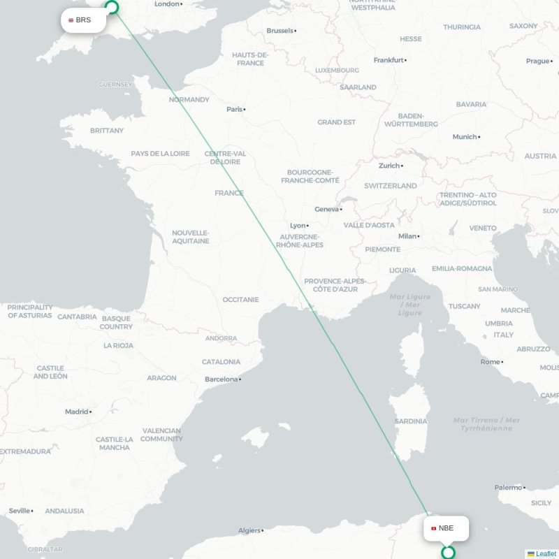 BRS - NBE route map