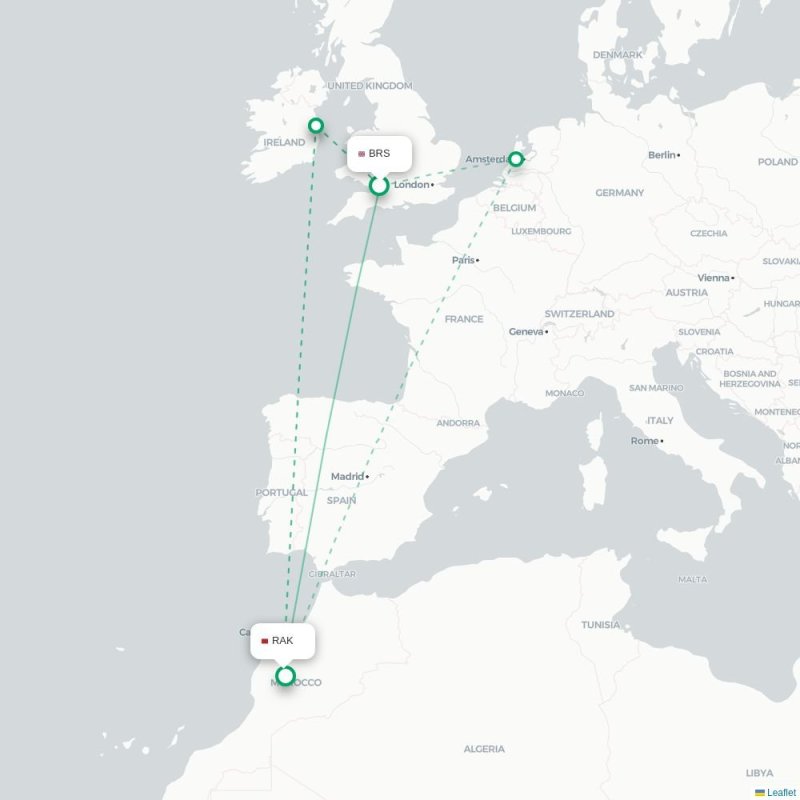 BRS - RAK route map