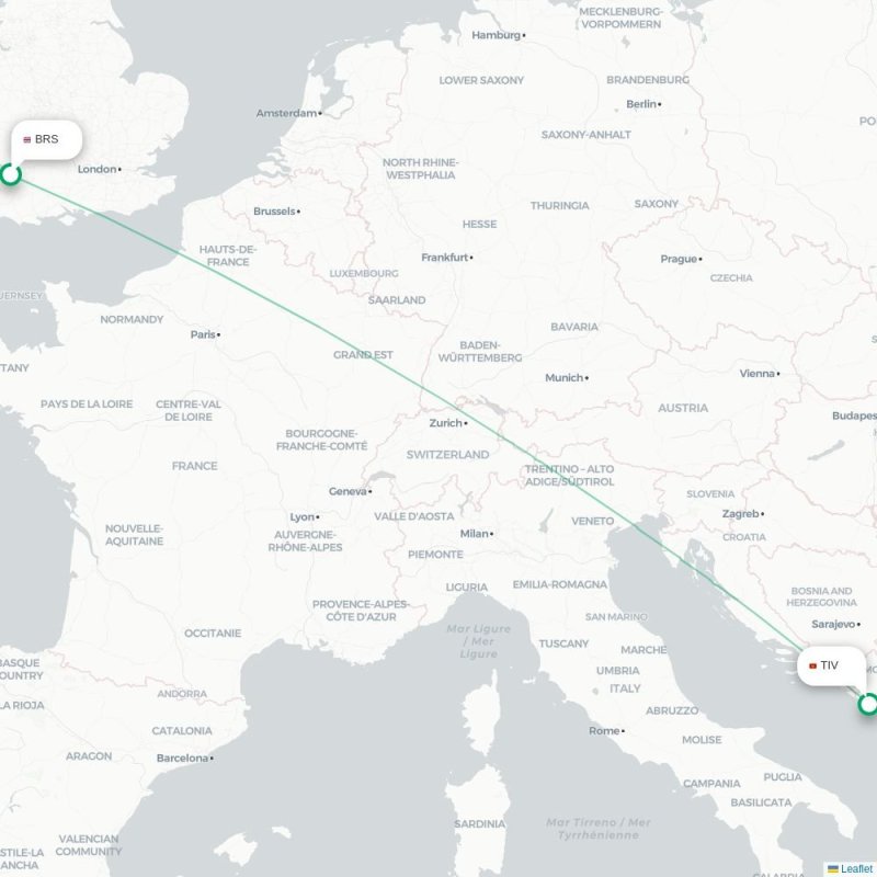 BRS - TIV route map
