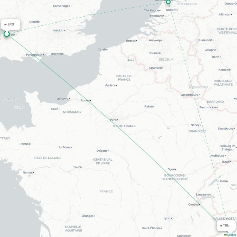 BRS - TRN route map
