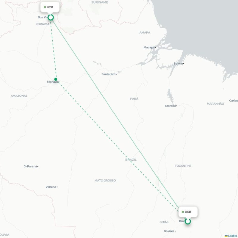 BSB - BVB route map