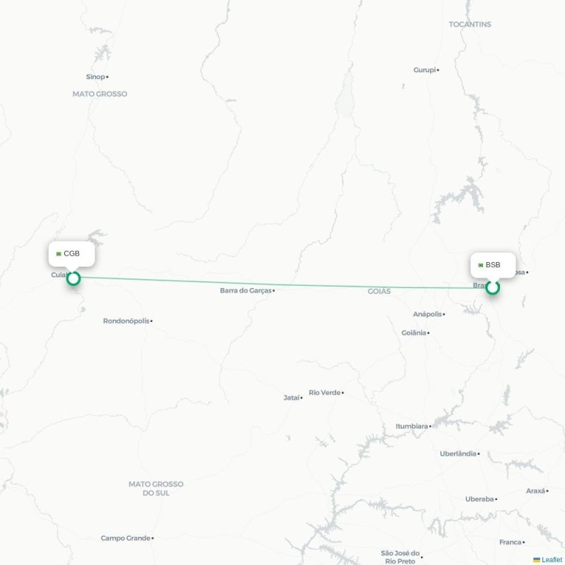BSB - CGB route map