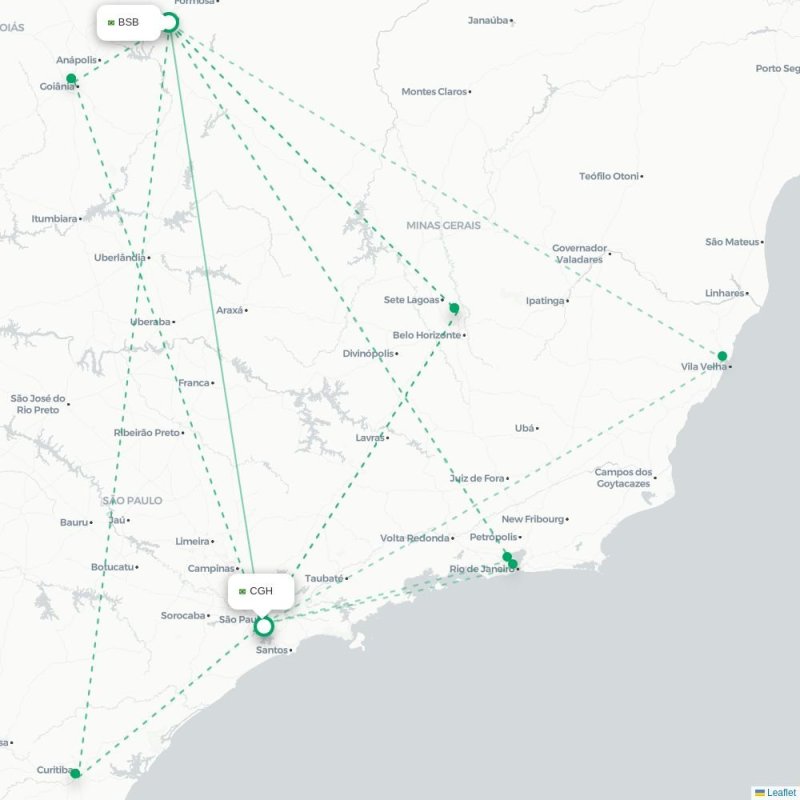 BSB - CGH route map