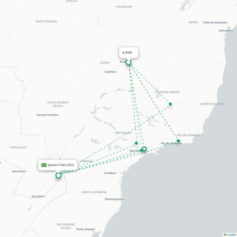 BSB - IGU route map