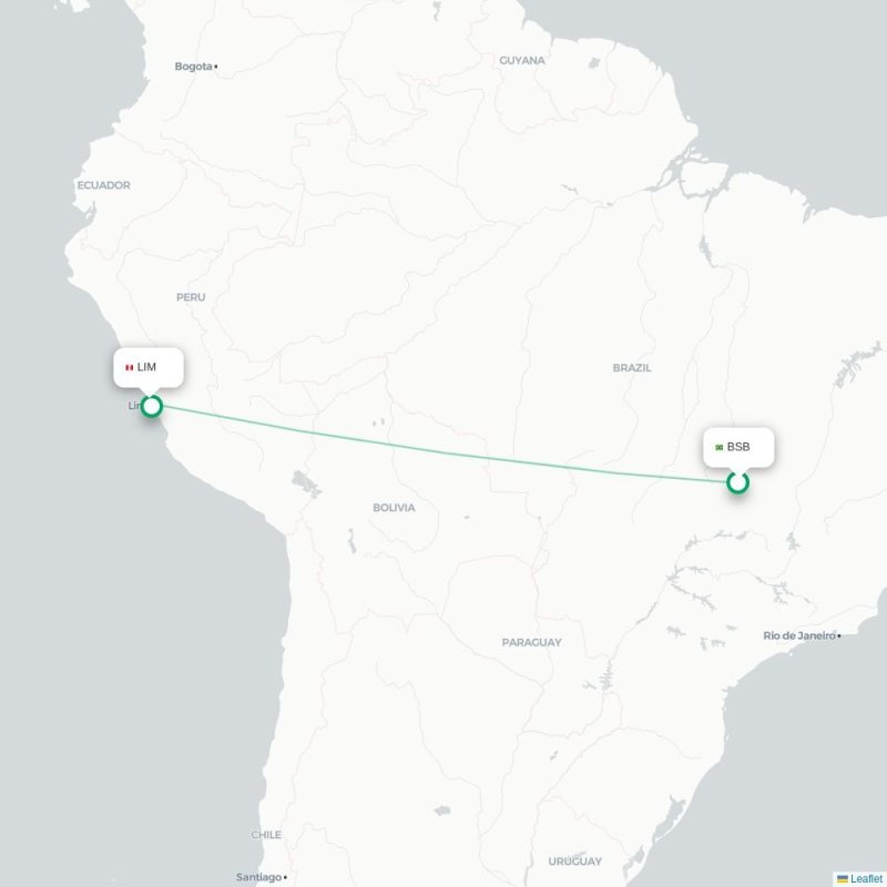 BSB - LIM route map