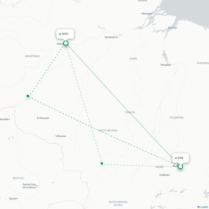 BSB - MAO route map