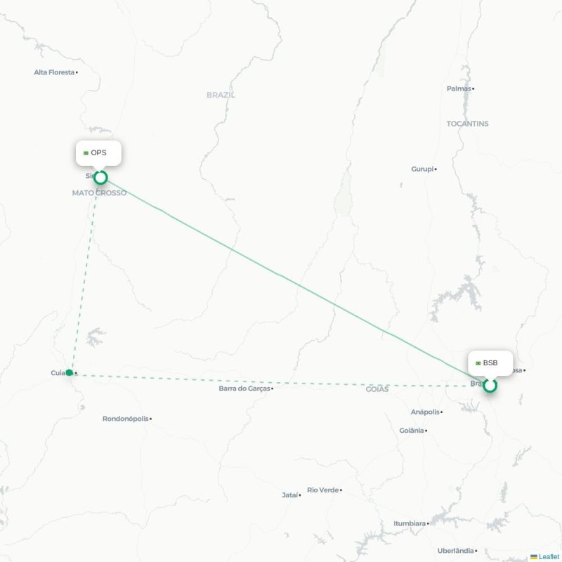 BSB - OPS route map