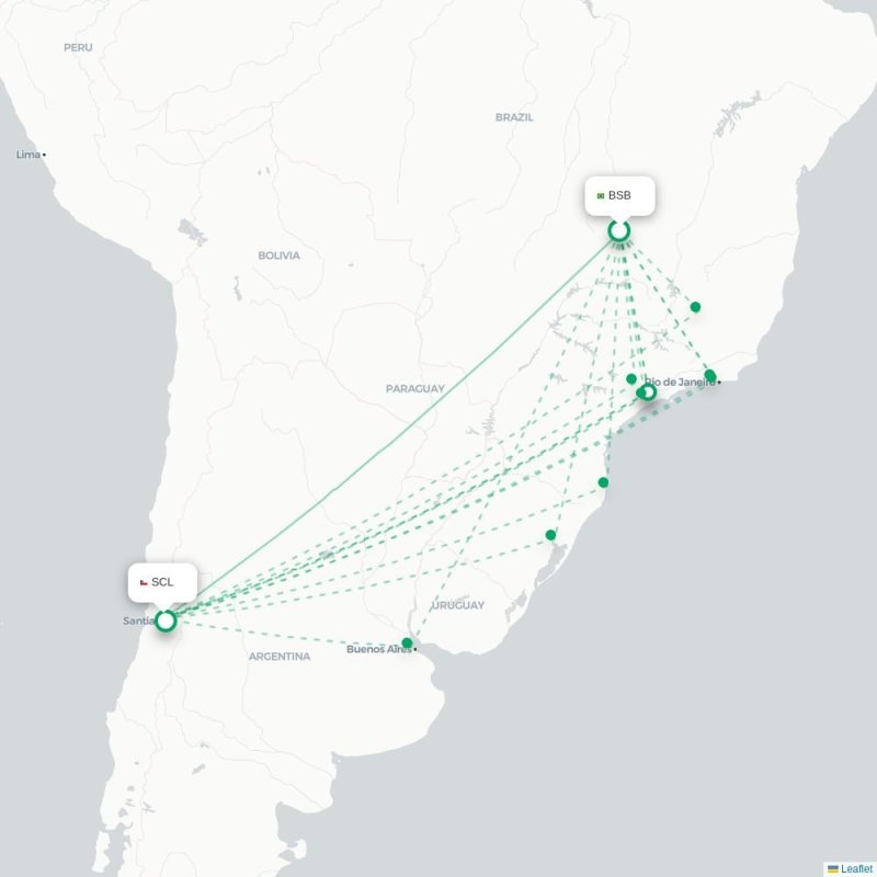 BSB - SCL route map