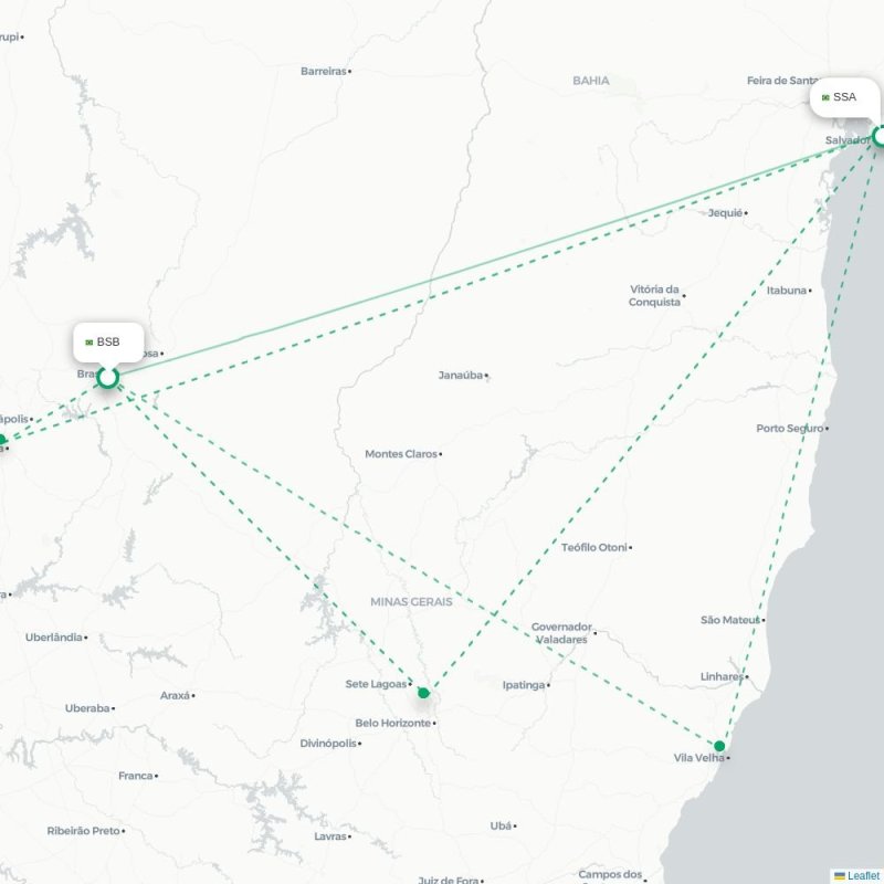 BSB - SSA route map