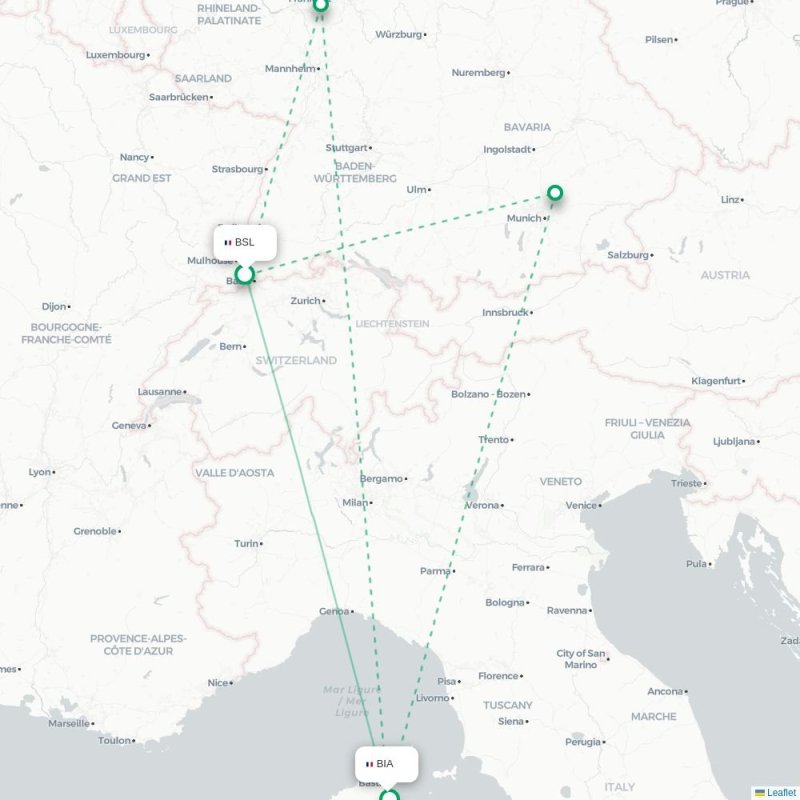 BSL - BIA route map
