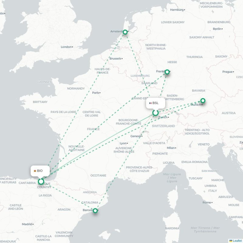 BSL - BIO route map
