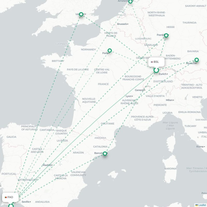 BSL - FAO route map