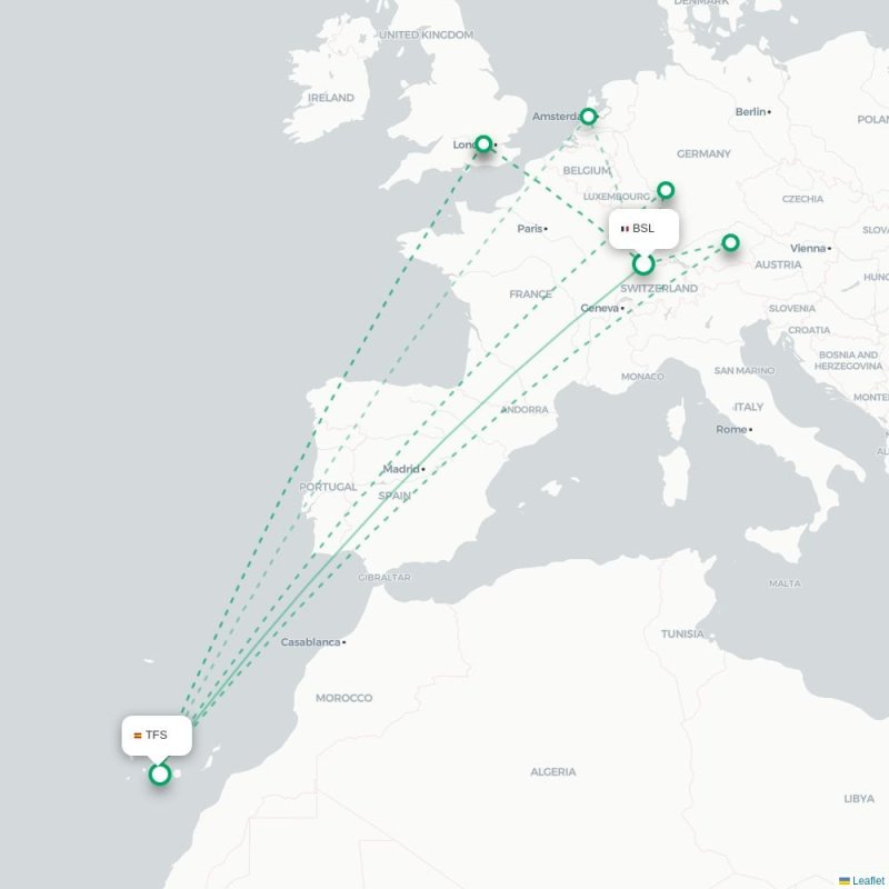 BSL - TFS route map