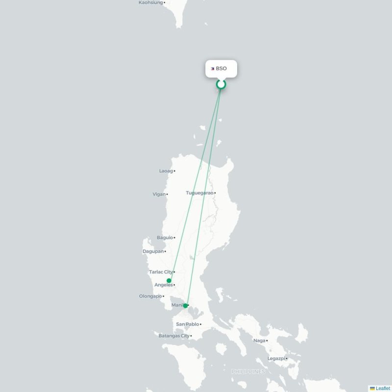 BSO - MNL route map