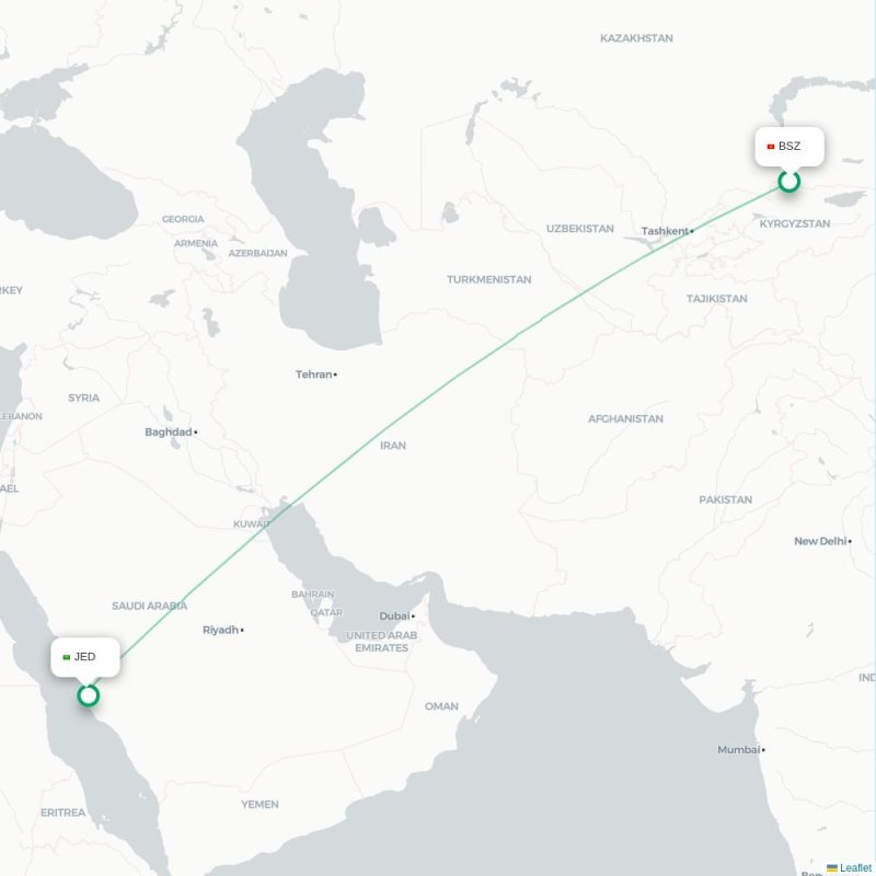 BSZ - JED route map