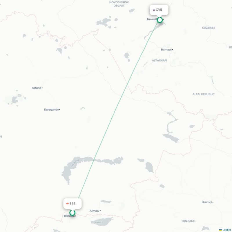 BSZ - OVB route map
