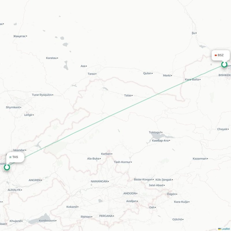 BSZ - TAS route map