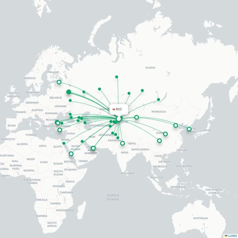 BSZ - DEL route map