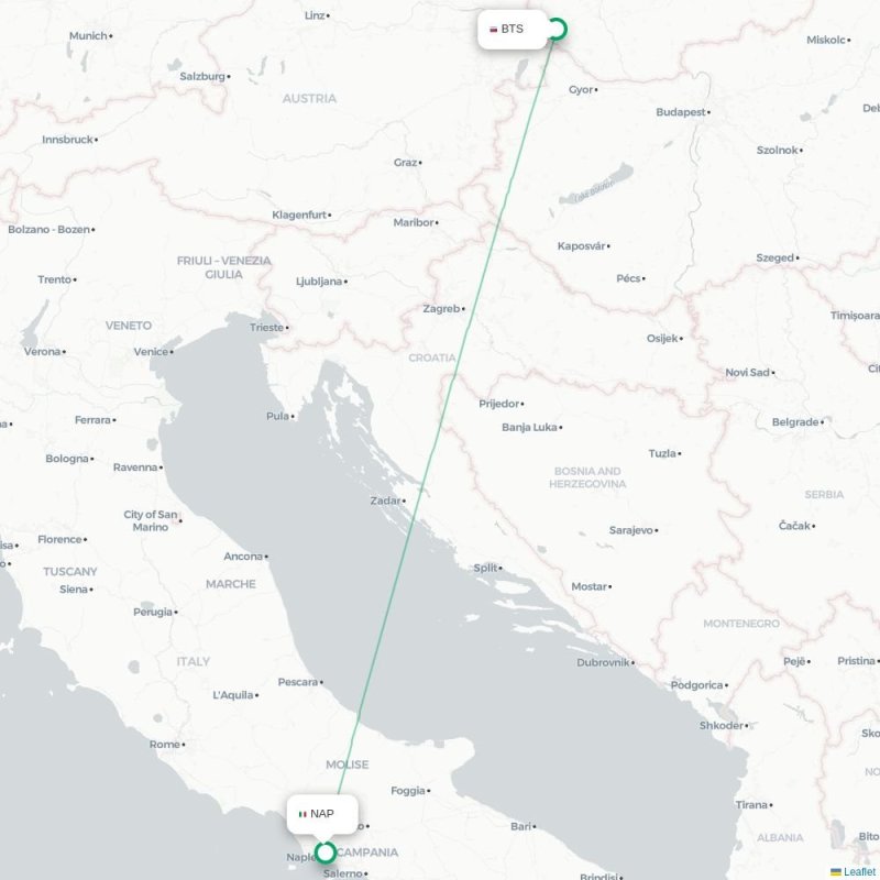 BTS - NAP route map