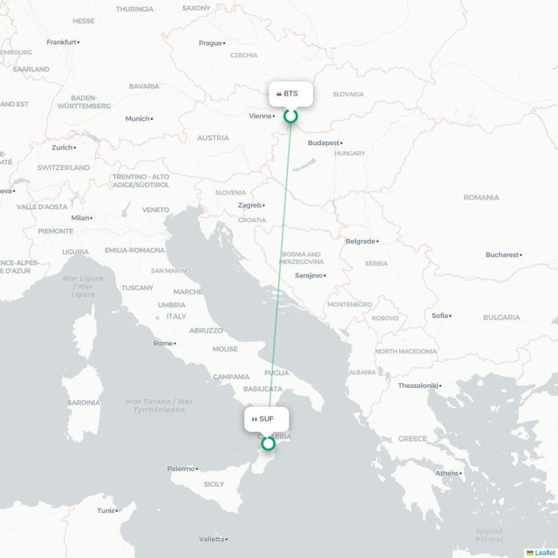 BTS - SUF route map