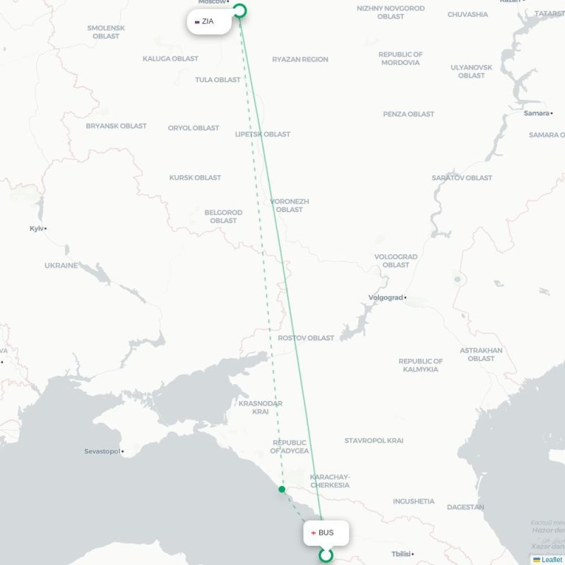 BUS - ZIA route map