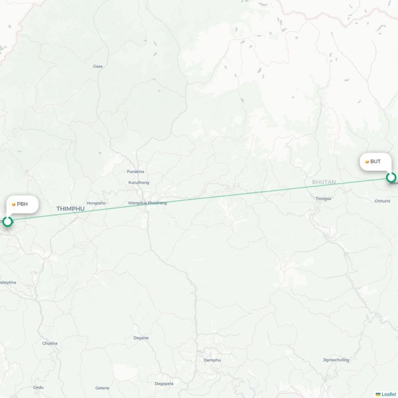 BUT - PBH route map