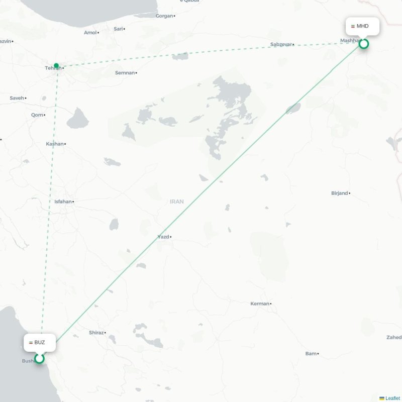BUZ - MHD route map