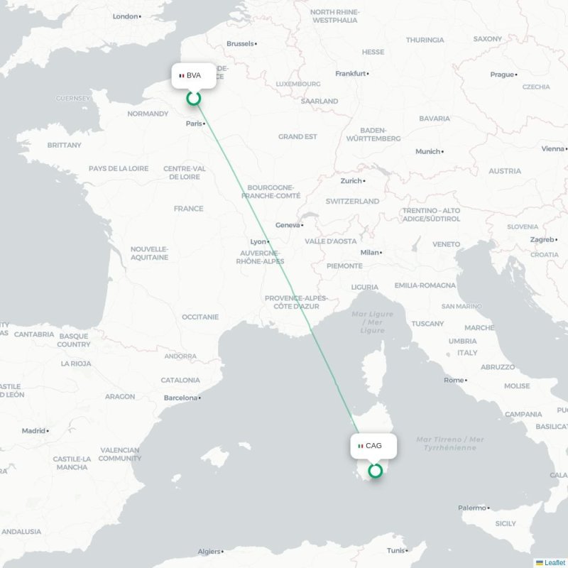 BVA - CAG route map