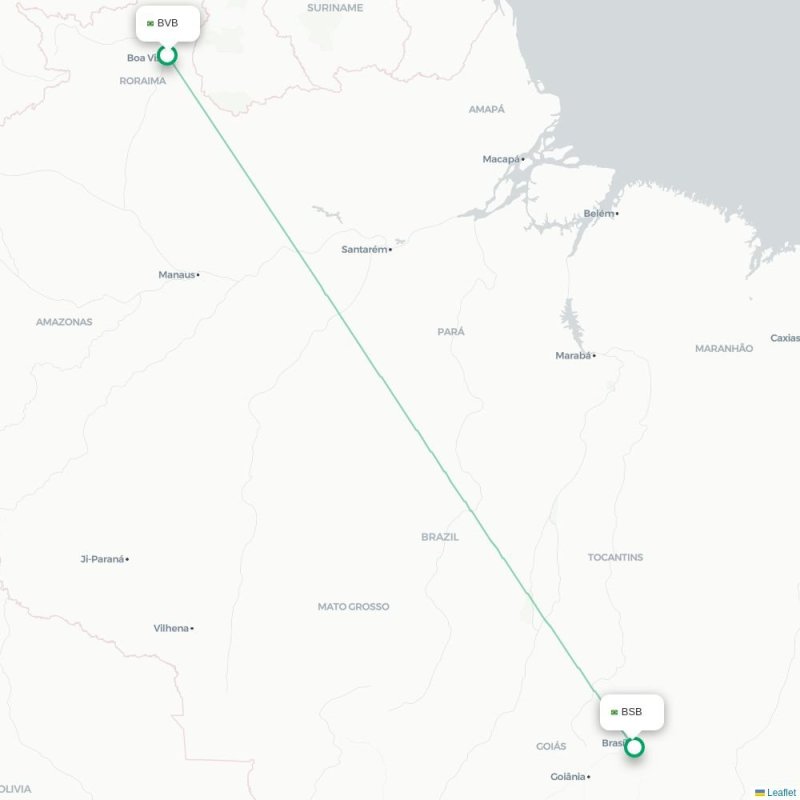 BVB - BSB route map